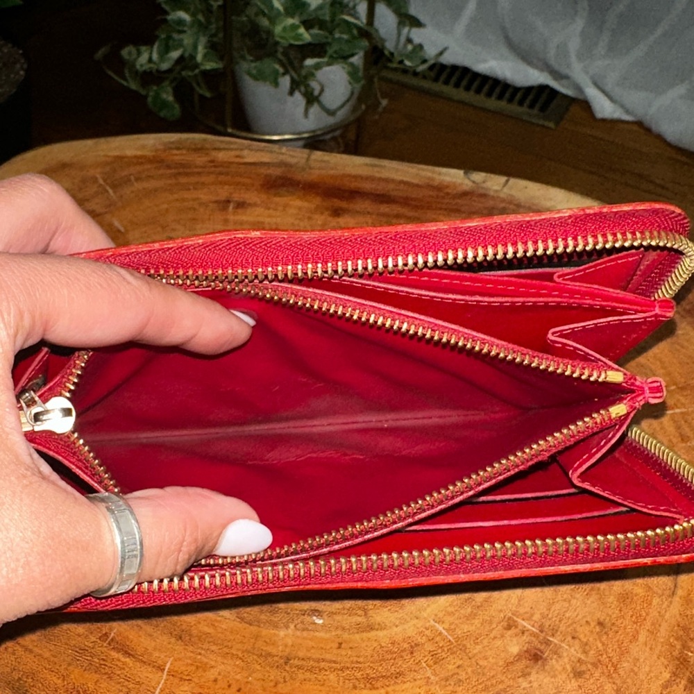 Louis Vuitton Vernis Zippy Wallet Red CA4010 Dust bag LV box - Picture 7 of 13